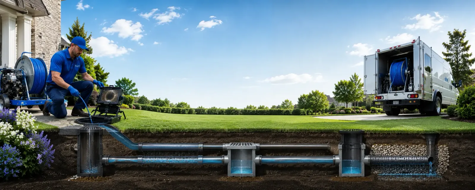 Outdoor drain cleaning information for Hancock, NH